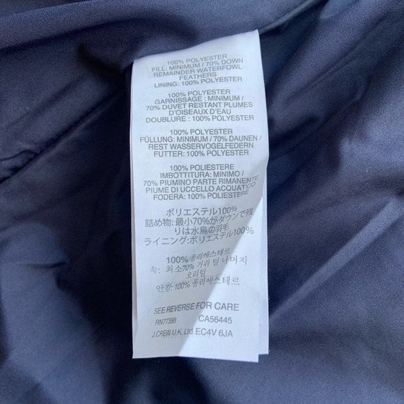 J Crew Down-filled Pinstriped Vest - Picture 5 of 6